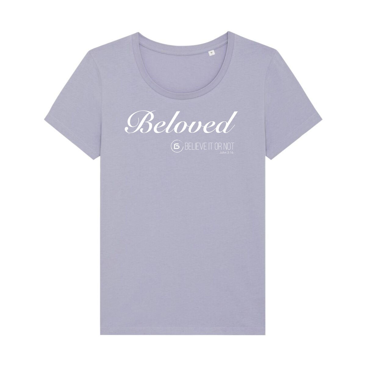 T-shirt Women Beloved Kleur: Lavender