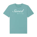 T-Shirt Saved Kleur: Teal Monstera