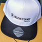 Cap snapback wit met zwart logo en tekst John 3:16
